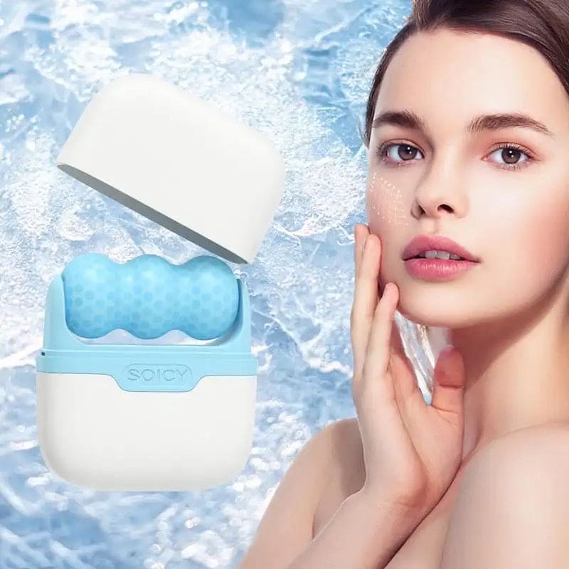 Hello Face Ice Roller, 2 Faced Ice Massager, W V Shaped Face Ice Roller, Double Head Face Lift Roller, Reusable Facial Cool Roller, Ice Facial Roller For Brighten Complexion Hello Face Ice Roller, 2 Faced Ice Massager, W V Shaped Face Ice Roller, Double Head Face Lift Roller, Reusable Facial Cool Roller, Ice Facial Roller For Brighten Complexion